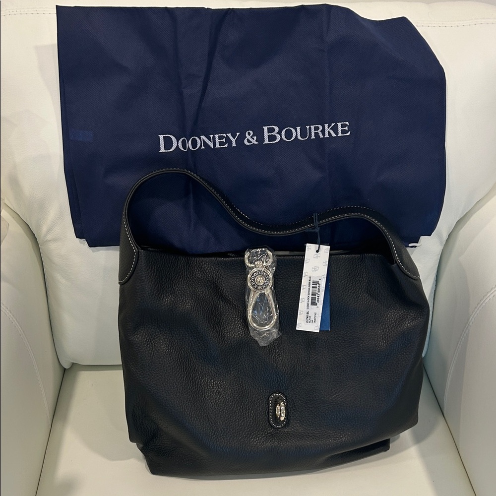 Dooney & Bourke Black Leather Bag 2L740 NEW WITH TAGS